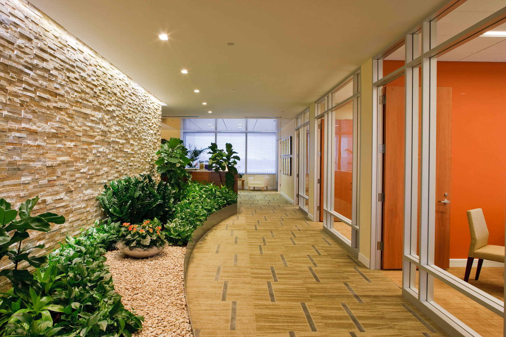 hallway next to conference rooms