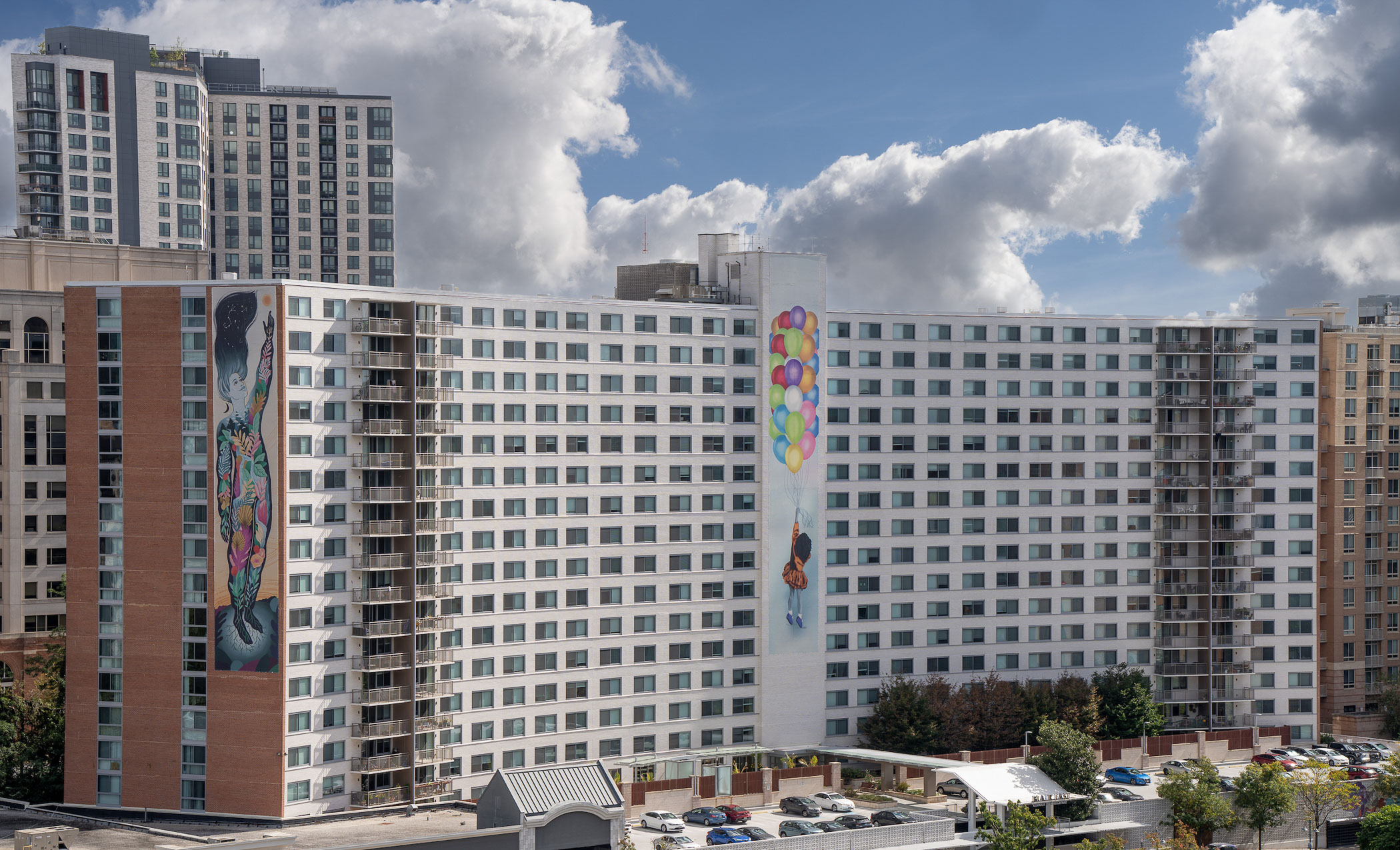 exterior of Blair East at the Blairs District