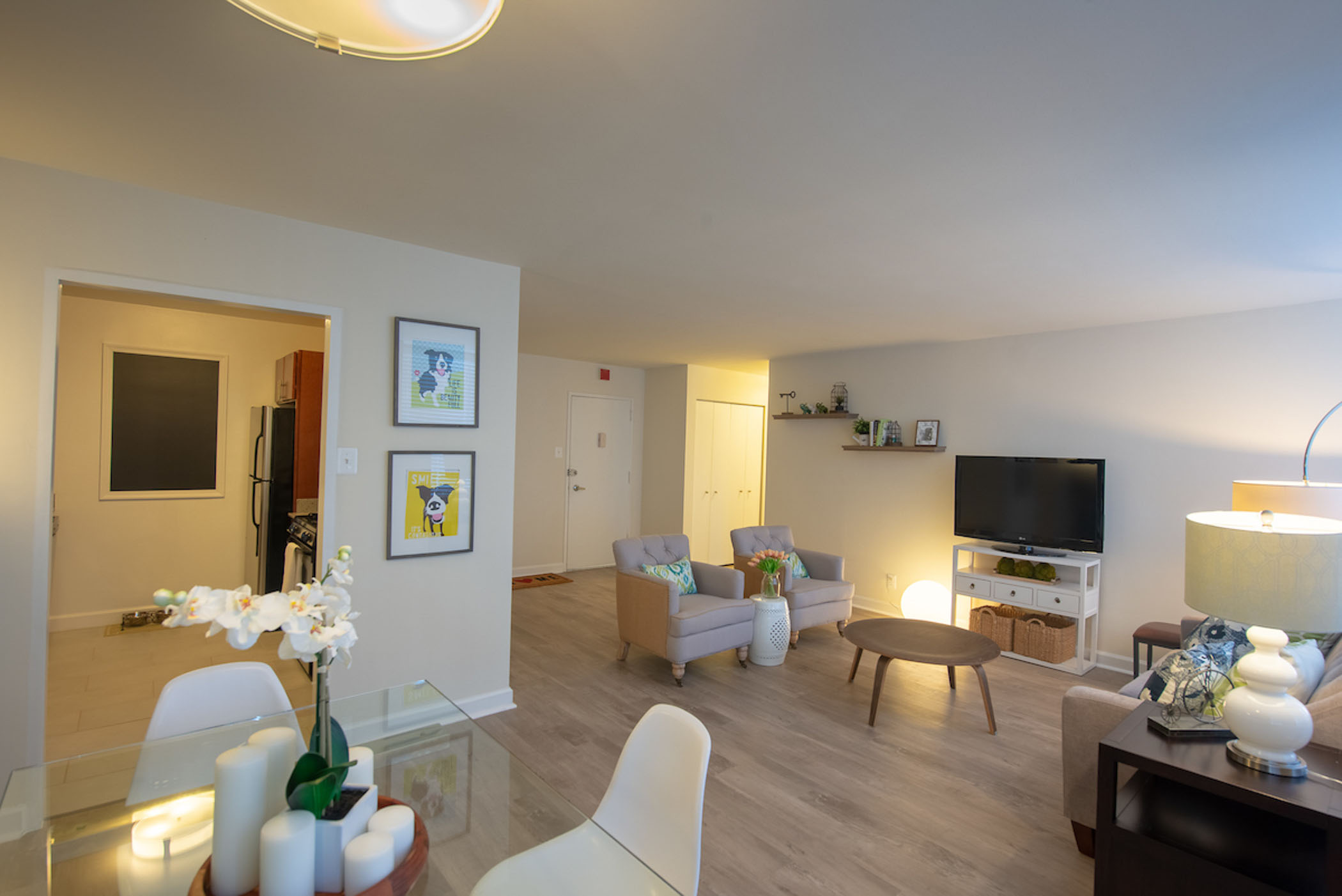 interior of apartment at Blair Plaza